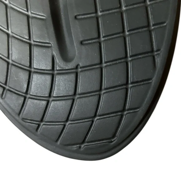 OOFOS Black w/ White Ooahh Unisex Sport Slip On Slide Sandal sz Men 8 - Women 10 - Picture 8 of 9